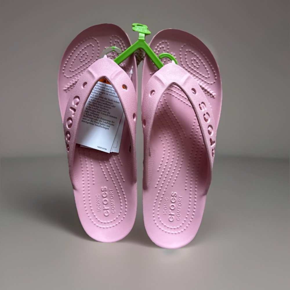 NEW 🩴 Crocs Flip Flops Platform Petal Pink 8